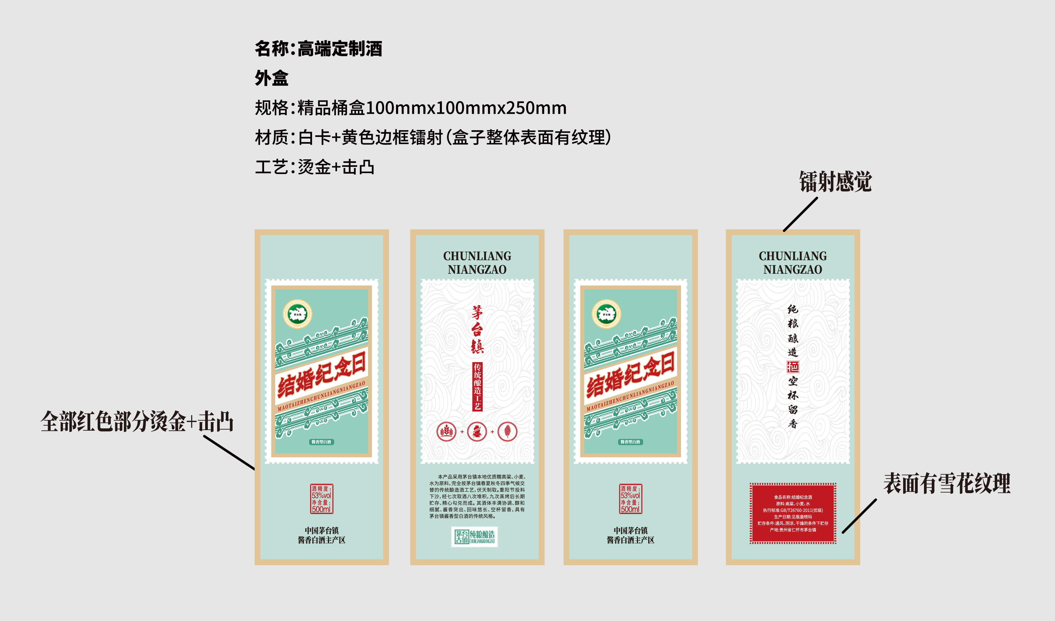 婚宴&mdash;&mdash;结婚纪念酒 酒包装设计 平面文件